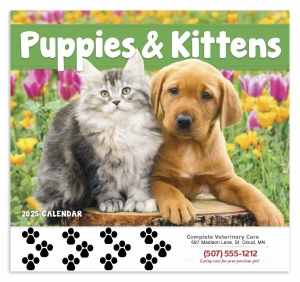 SALE **** Puppy & Kitten Wall Calendar